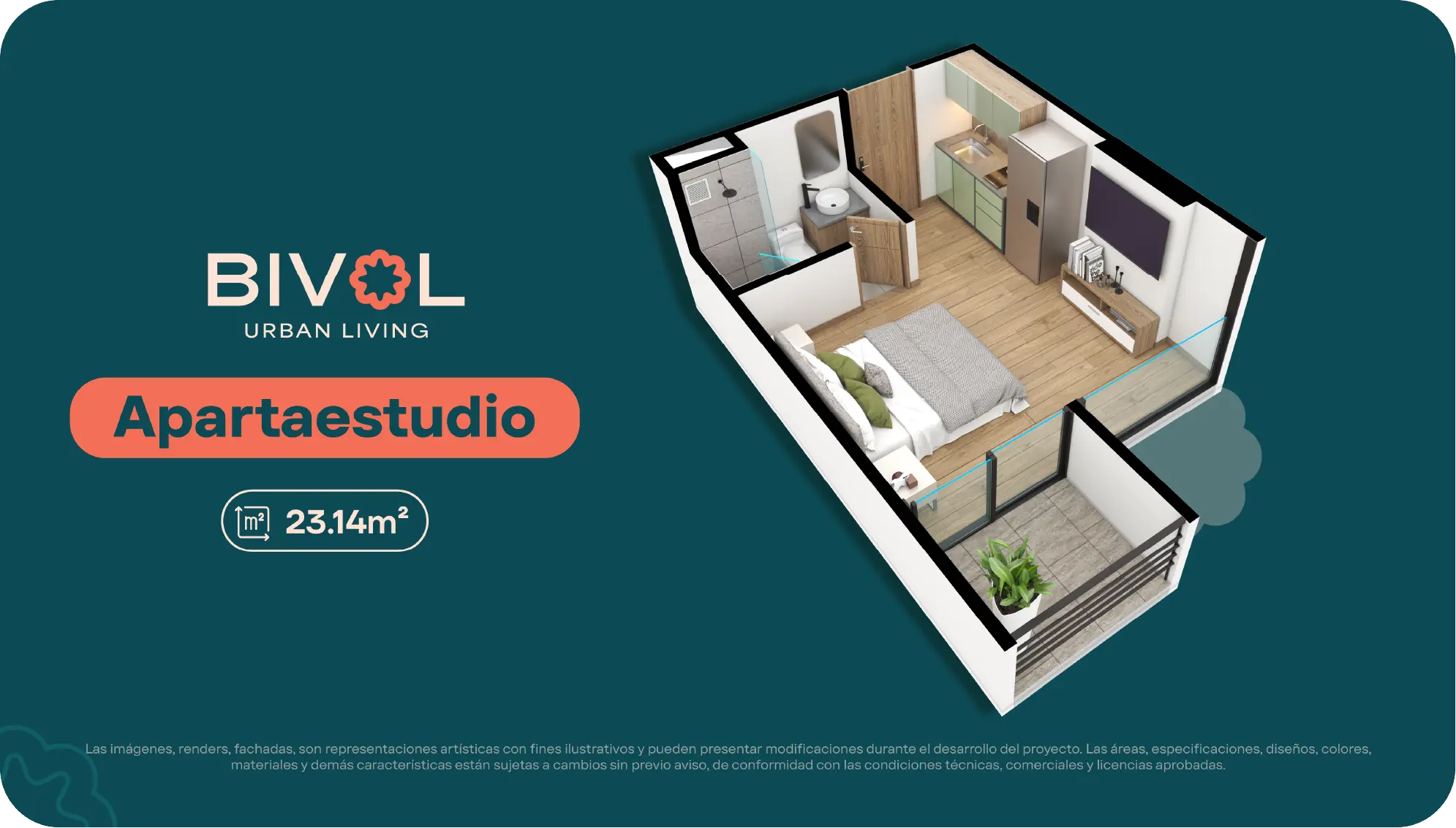 3 Apartaestudio